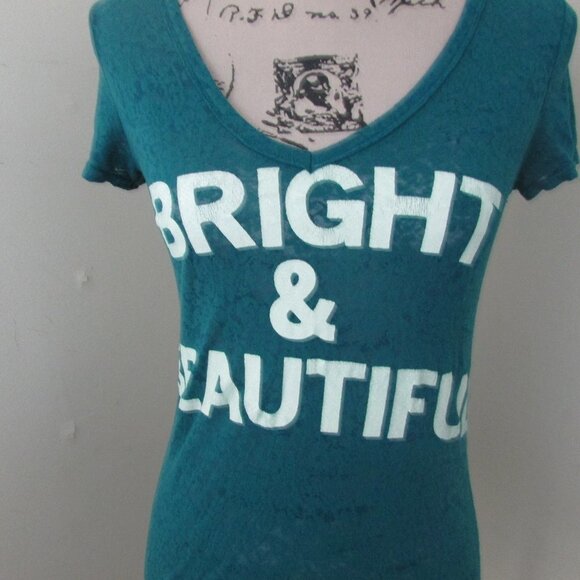 American Eagle Shirt S Green Bright & Beautiful - Picture 3 of 12